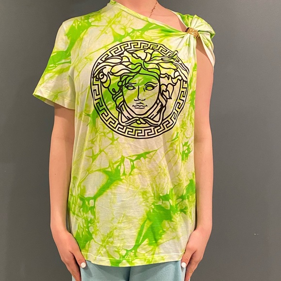 Brand New with Tags VERSACE Lime GREEN T-Shirt - Picture 5 of 6